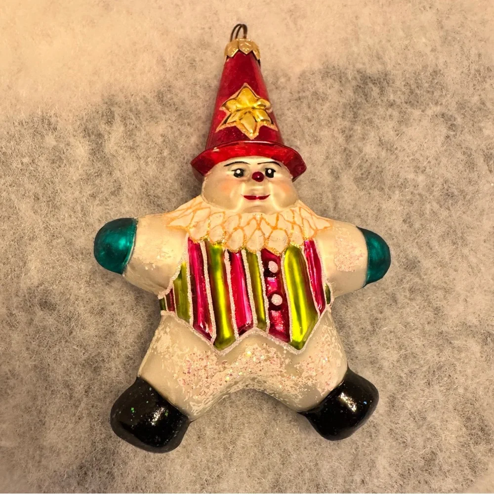 Christopher Radko Snowstar Santa Christmas Tree Ornament Holiday Decor